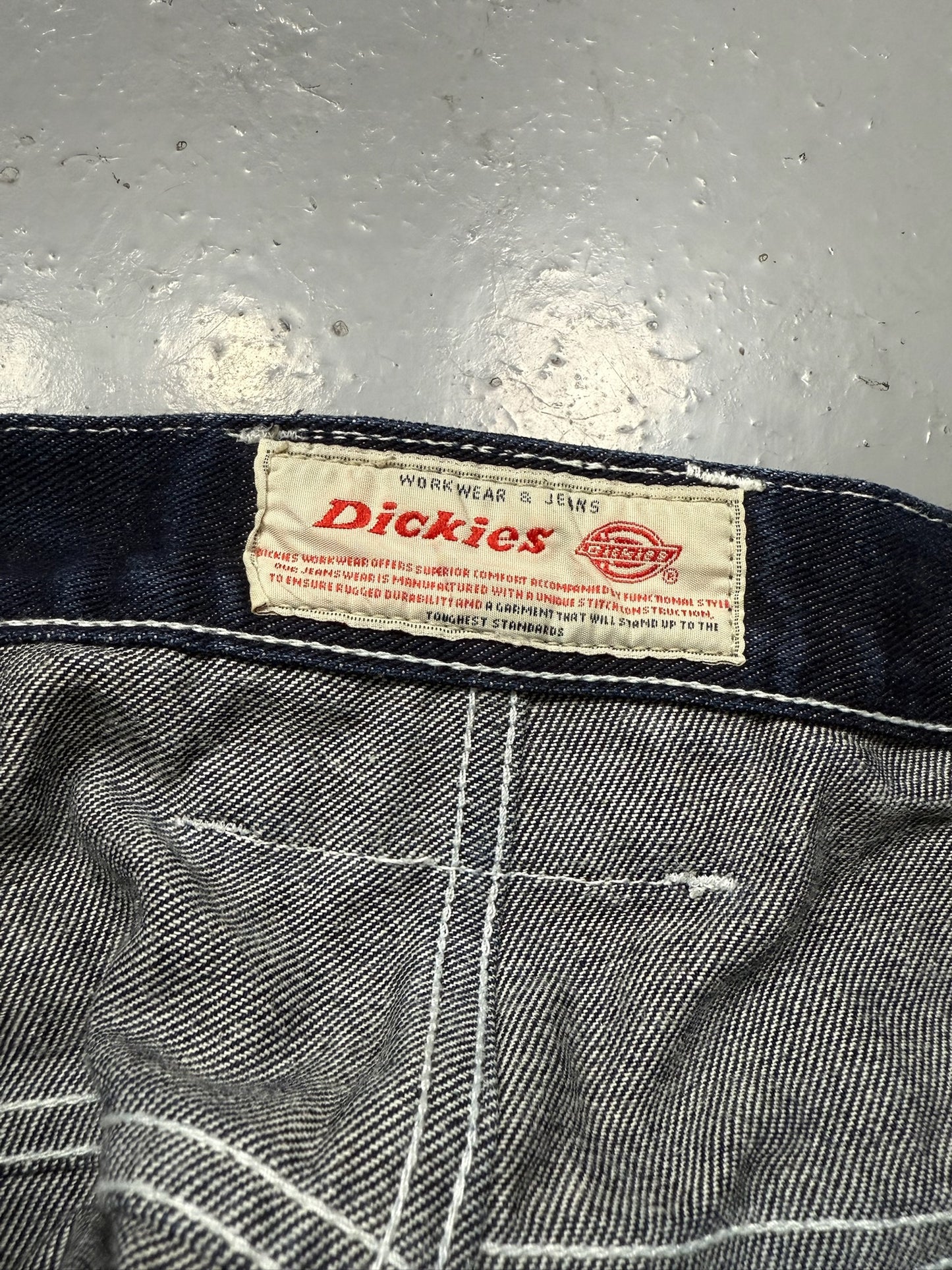 Dickies Baggy Denim Shorts - 42 - Y2K Workwear Grail