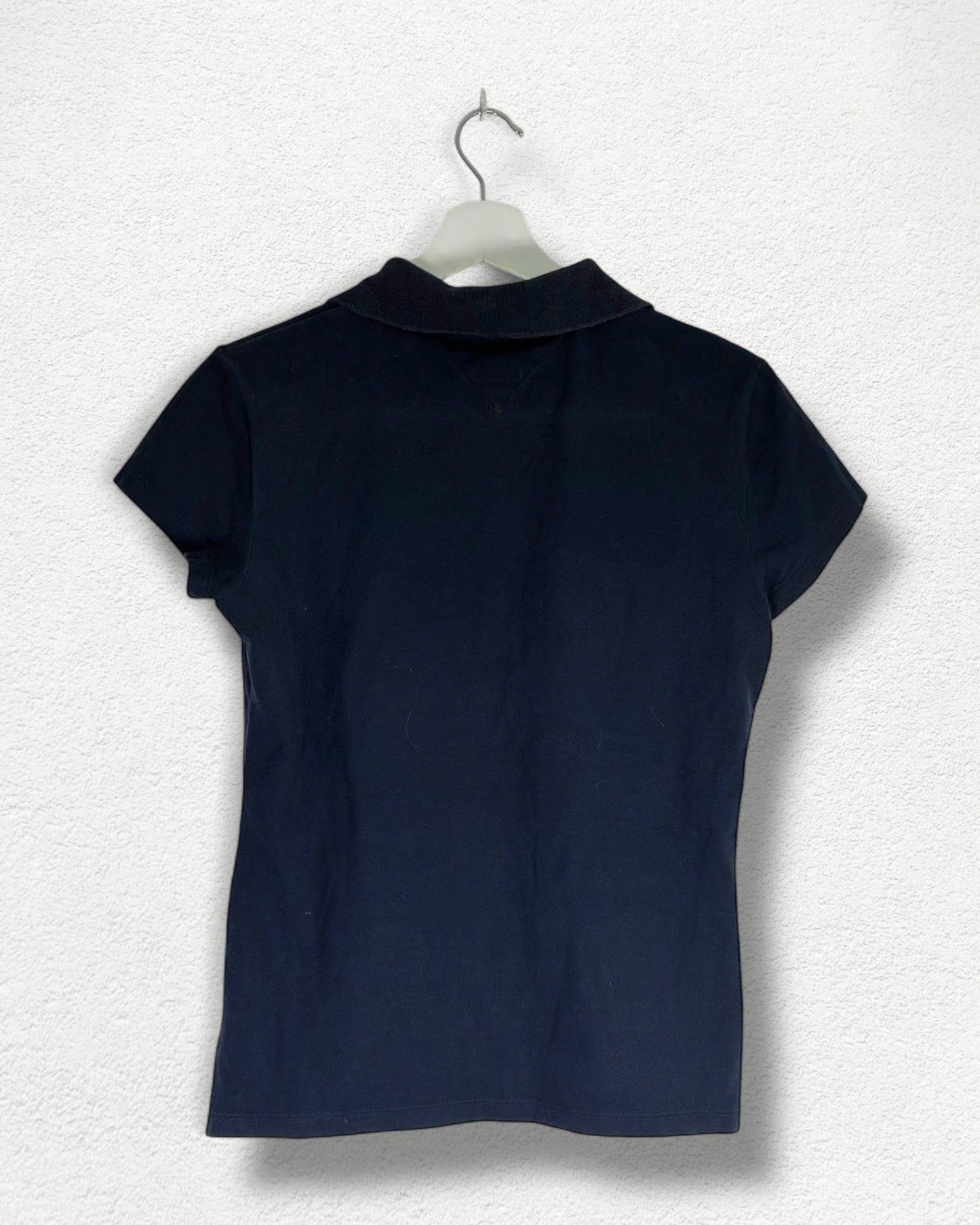 Tommy Hilfiger Navy Polo Tee - L - Y2K
