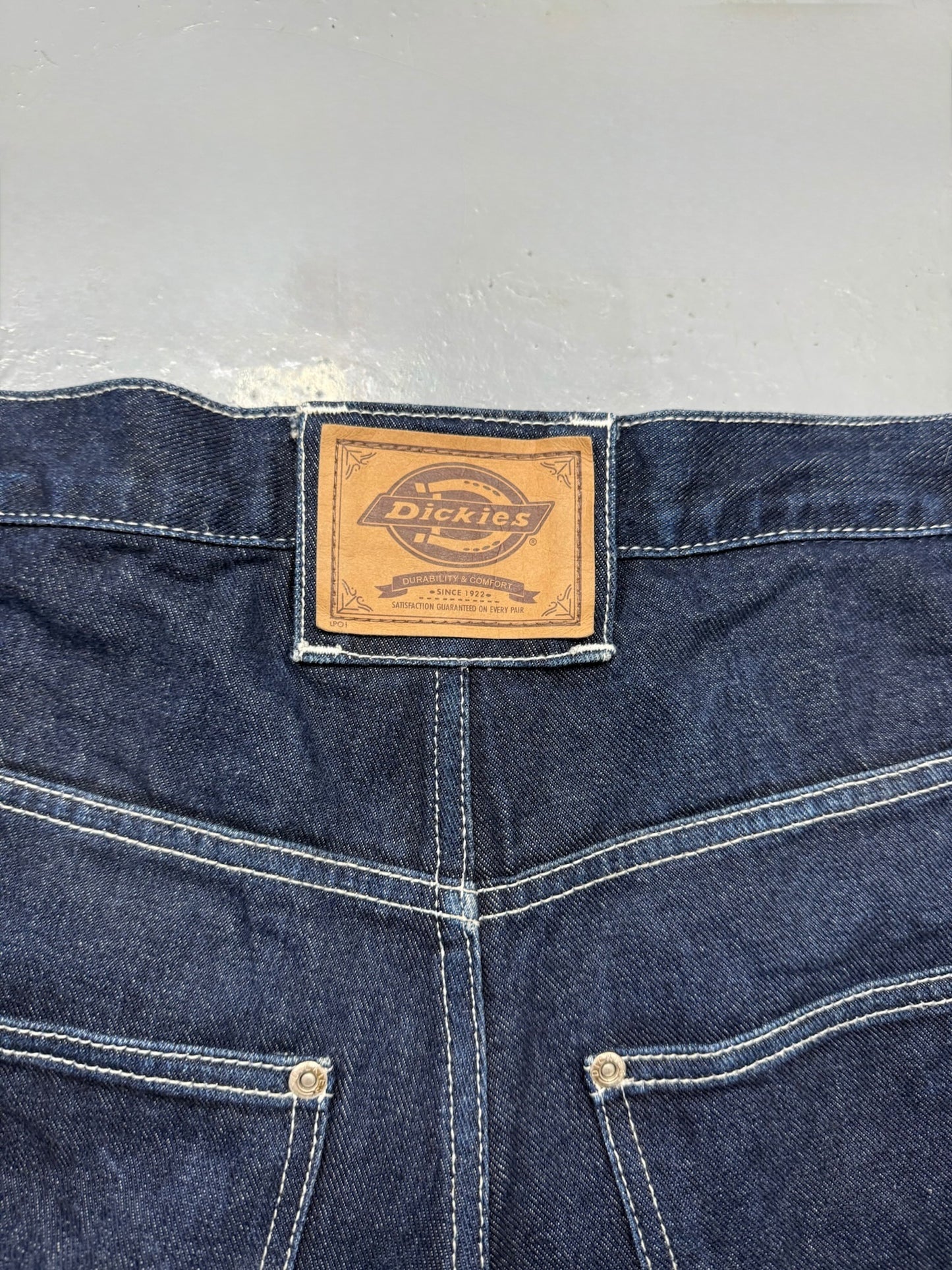 Dickies Baggy Denim Shorts - 42 - Y2K Workwear Grail