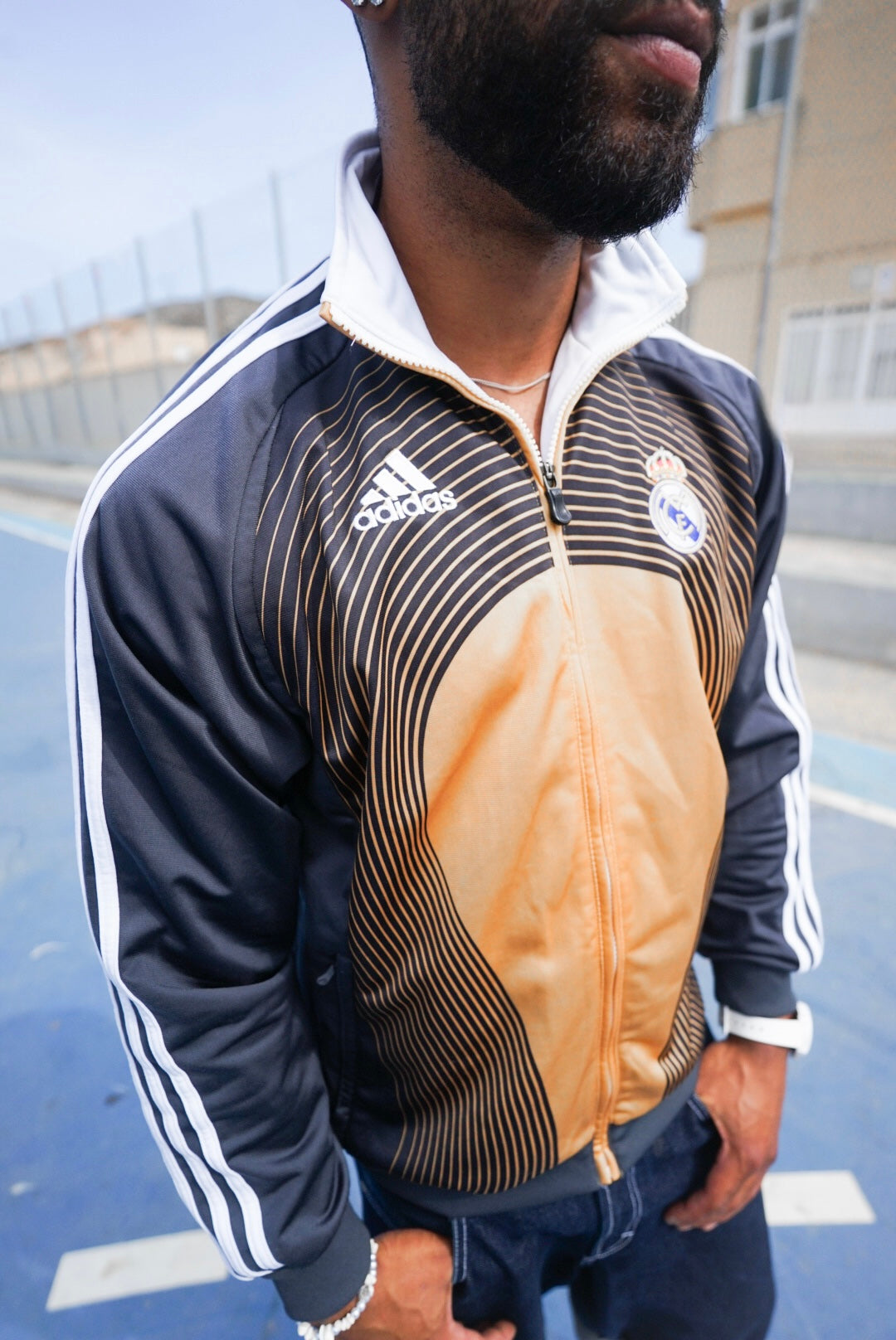 Real Madrid 06/07 Adidas Anthem Jacket - XL