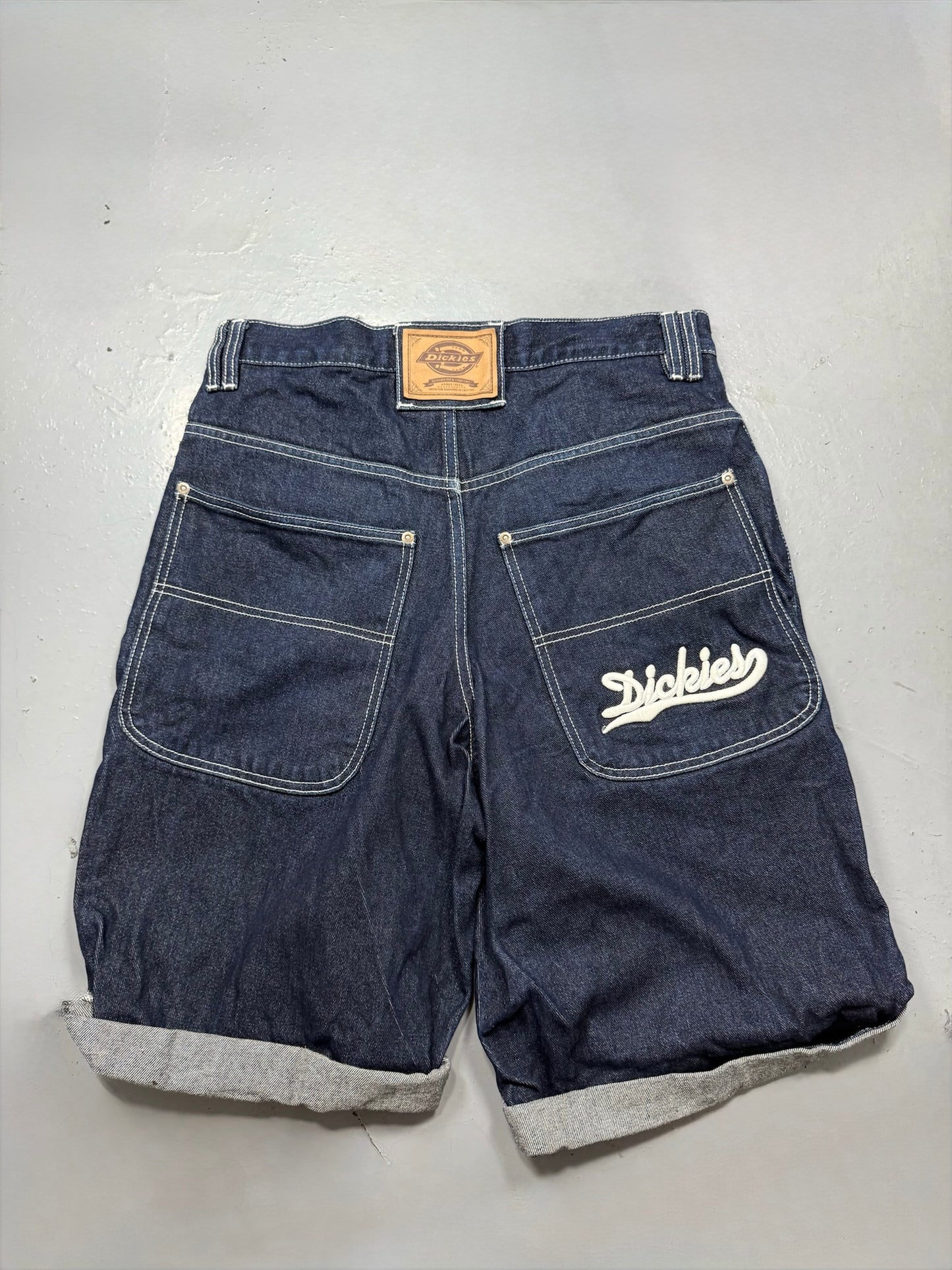 Dickies Baggy Denim Shorts - 42 - Y2K Workwear Grail