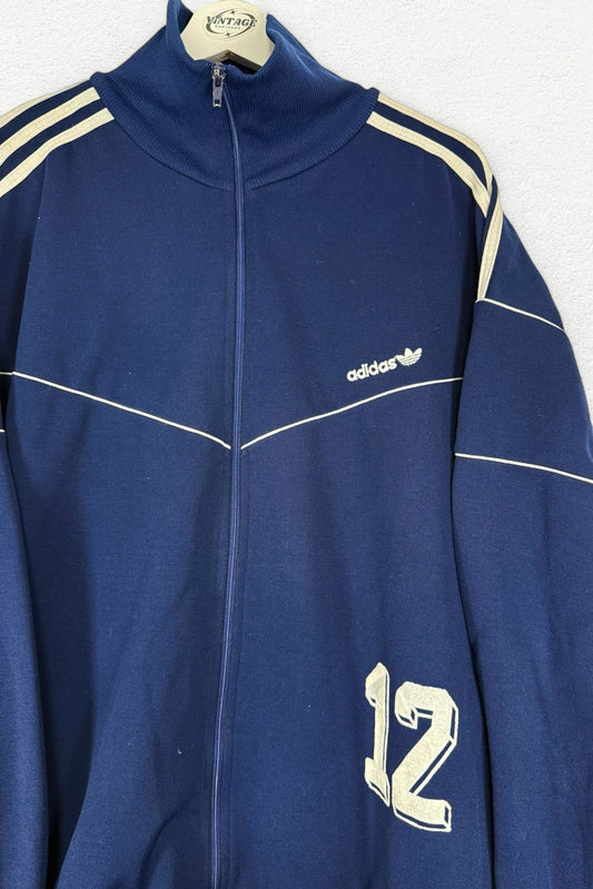Retro Adidas Track Jacket – Timeless Sportswear Vibes - M