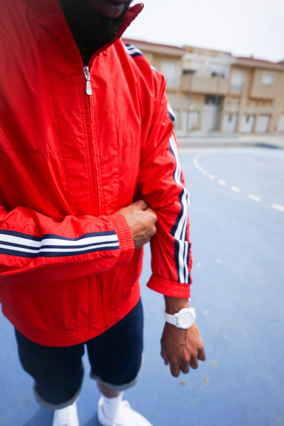 Nike Red Windbreaker Jacket - XL