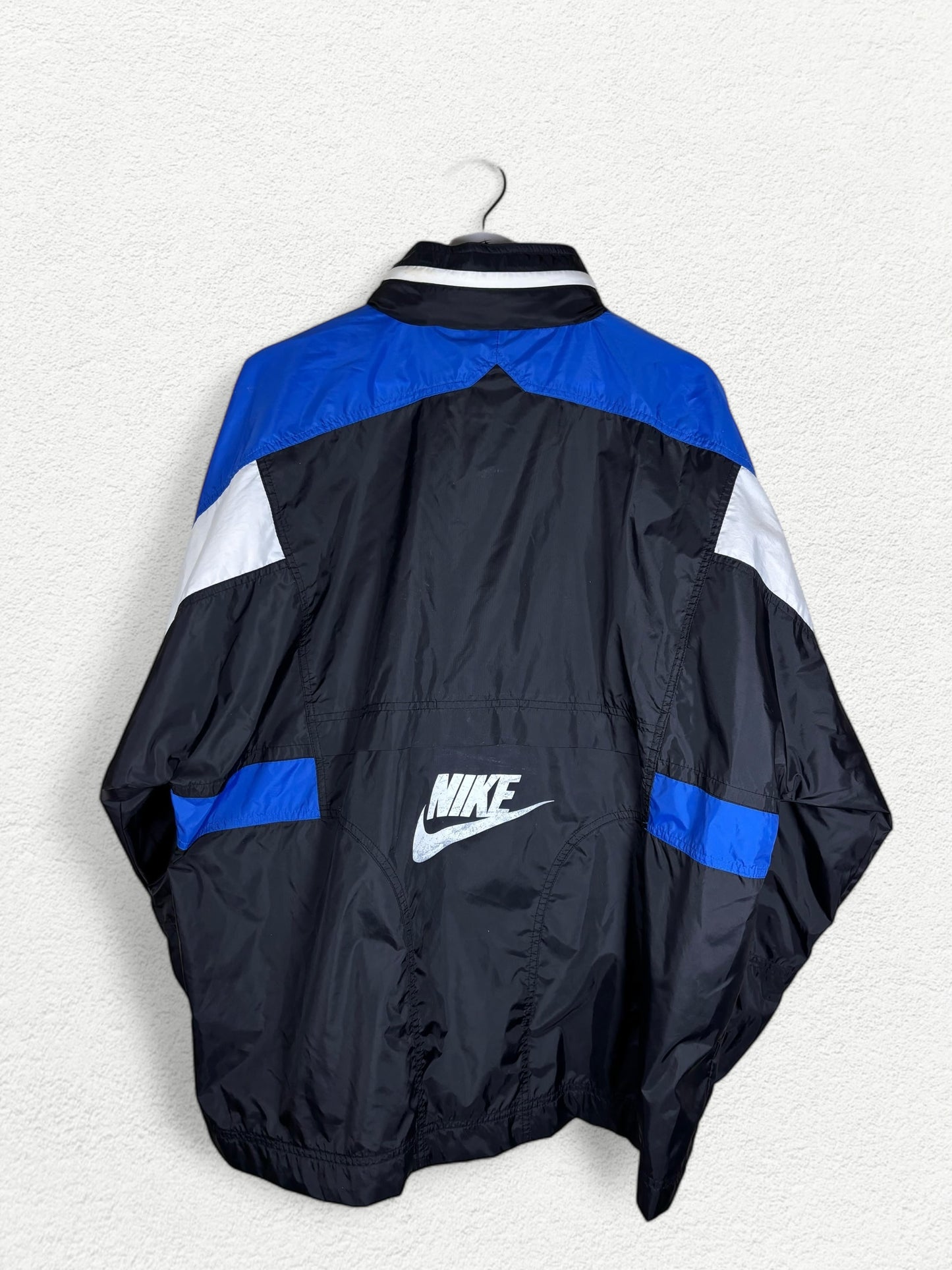 Chaqueta Nike Vintage 90s Premier – Azul, Negro y Blanco