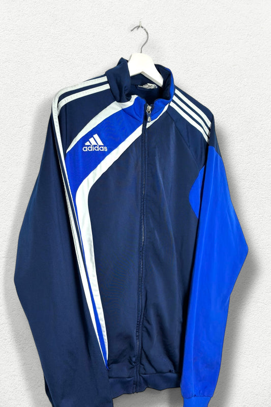 Adidas Track Jacket Navy Blue & White - L