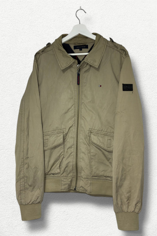 Tommy Hilfiger L – Classic Beige Bomber Jacket