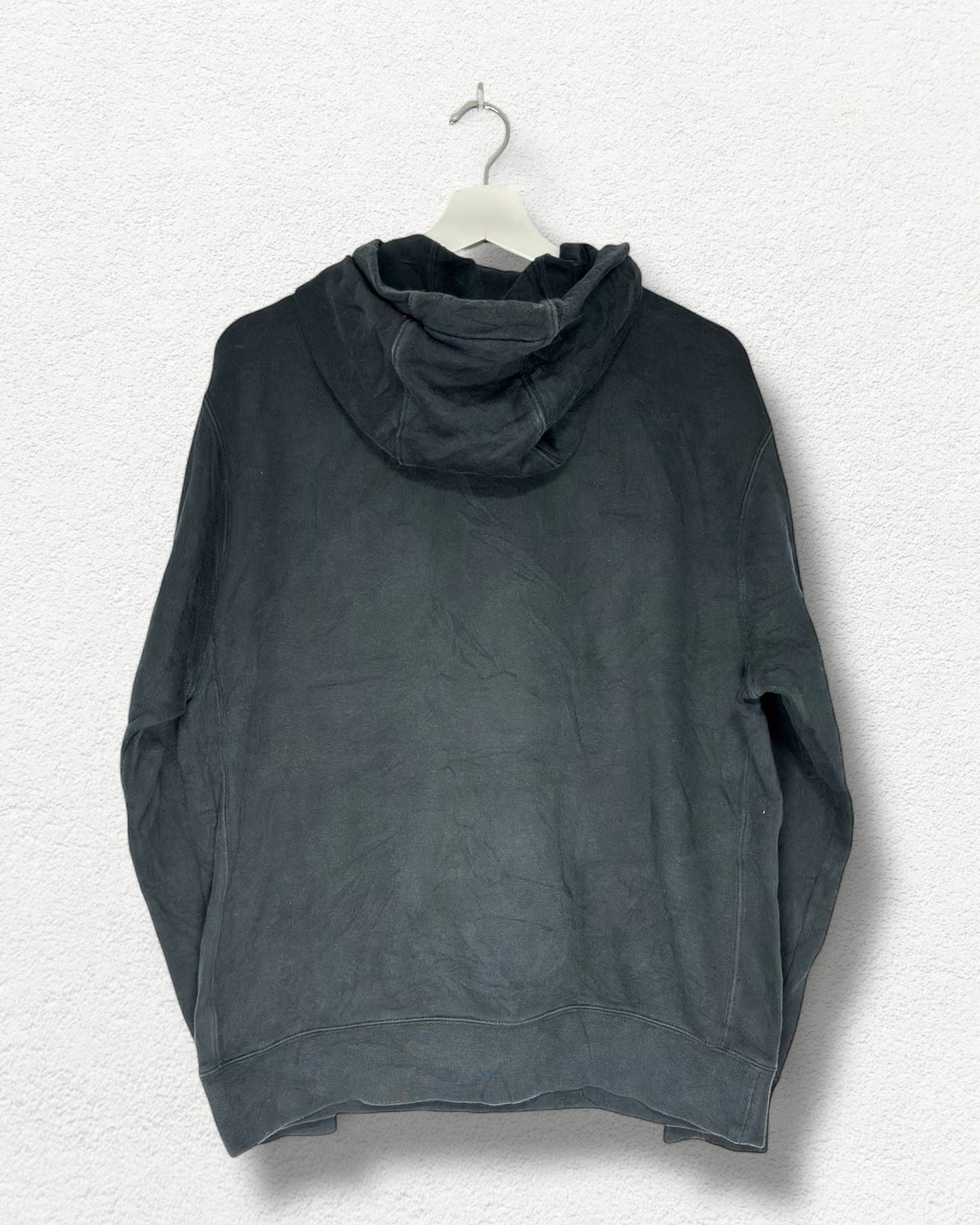 Nike Vintage Half Zip Hoodie - M - Black Minimal Swoosh