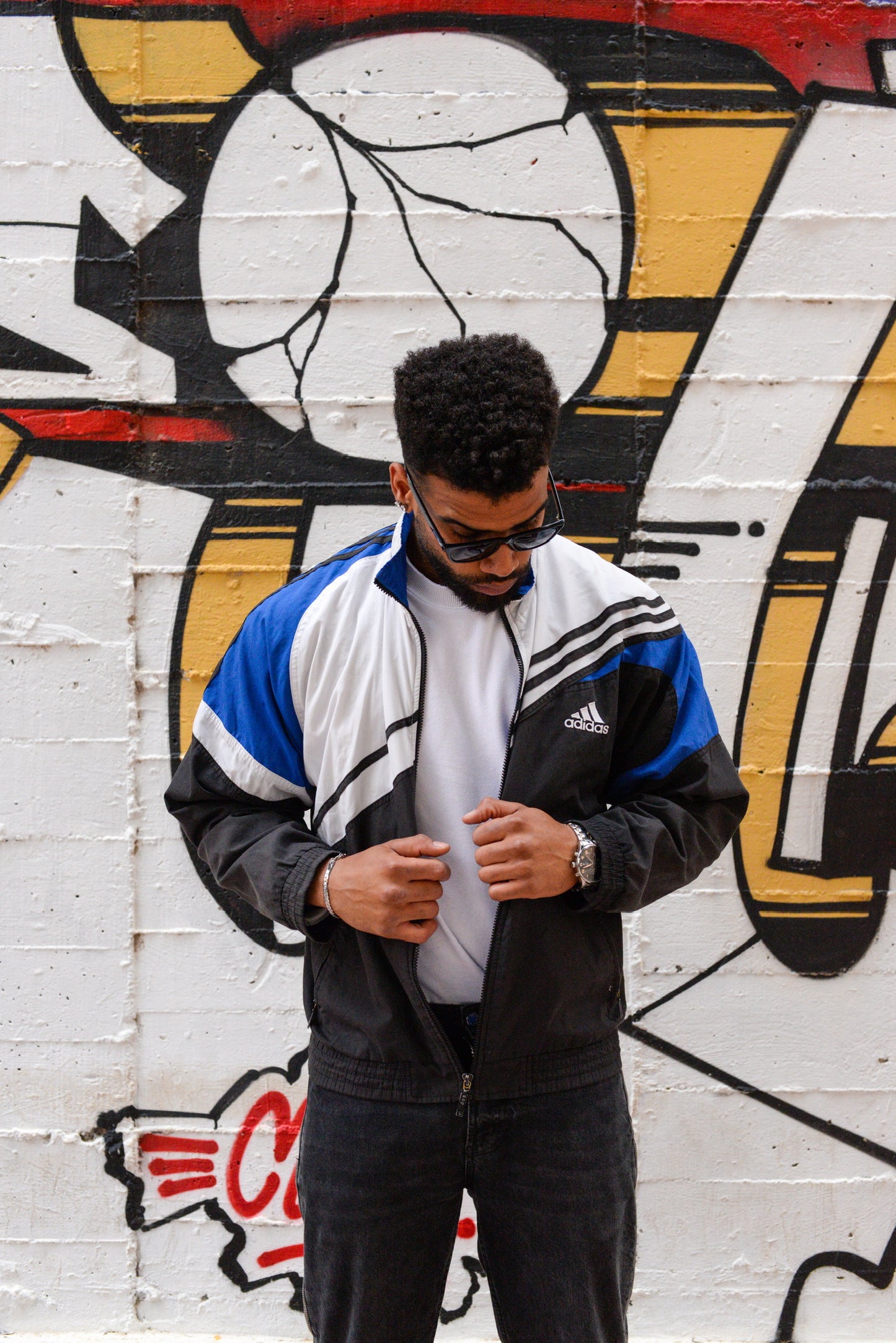 Adidas Windbreaker Jacket - L