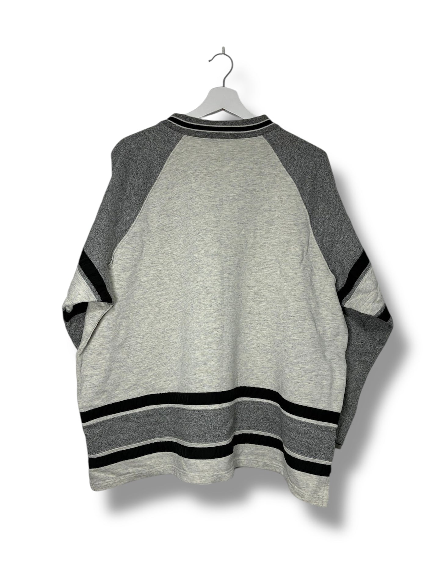 Champion Vintage Script Sweatshirt – Grey Hockey Style – Size L