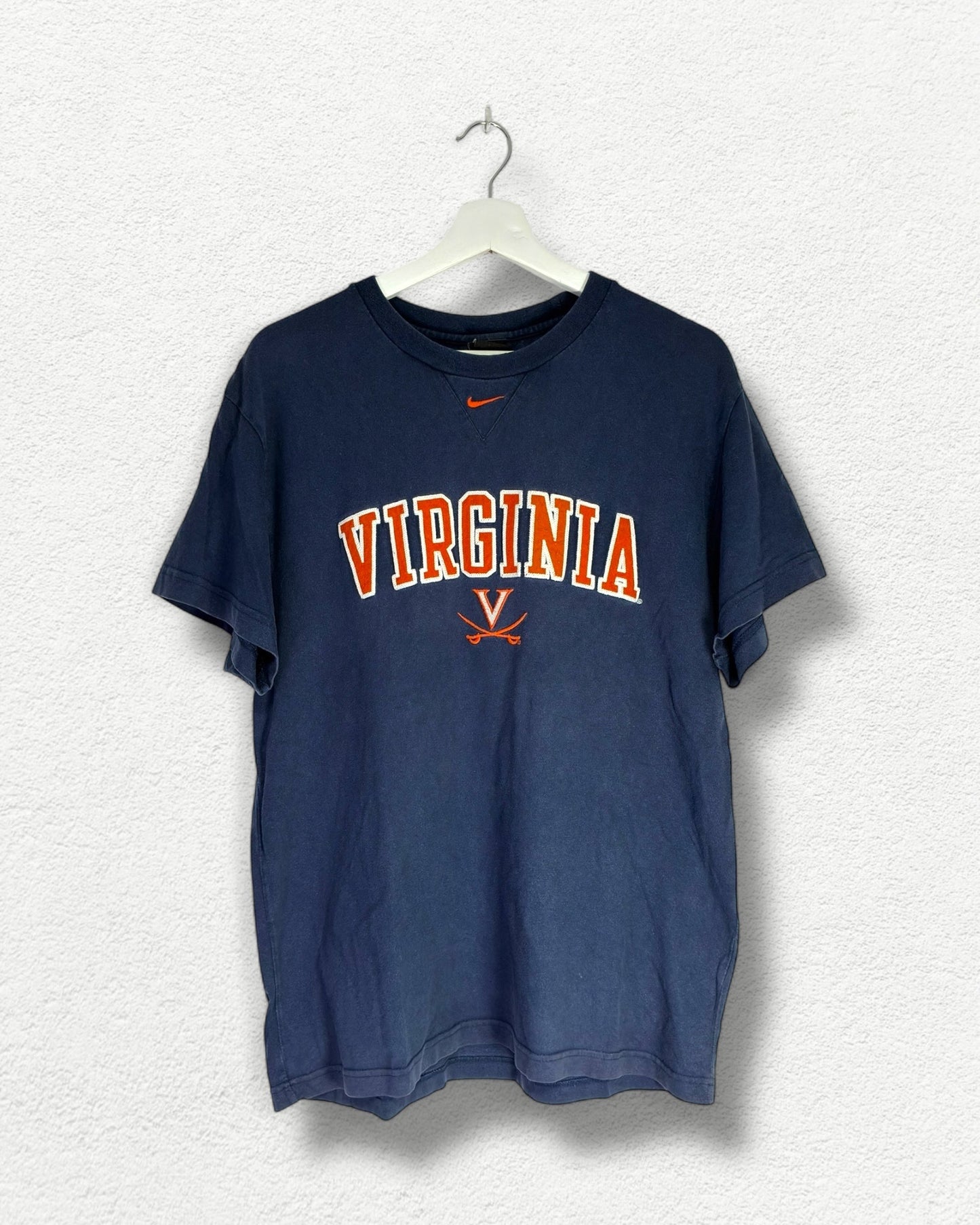 Nike College T-Shirt Virginia Cavaliers Arch Logo - S