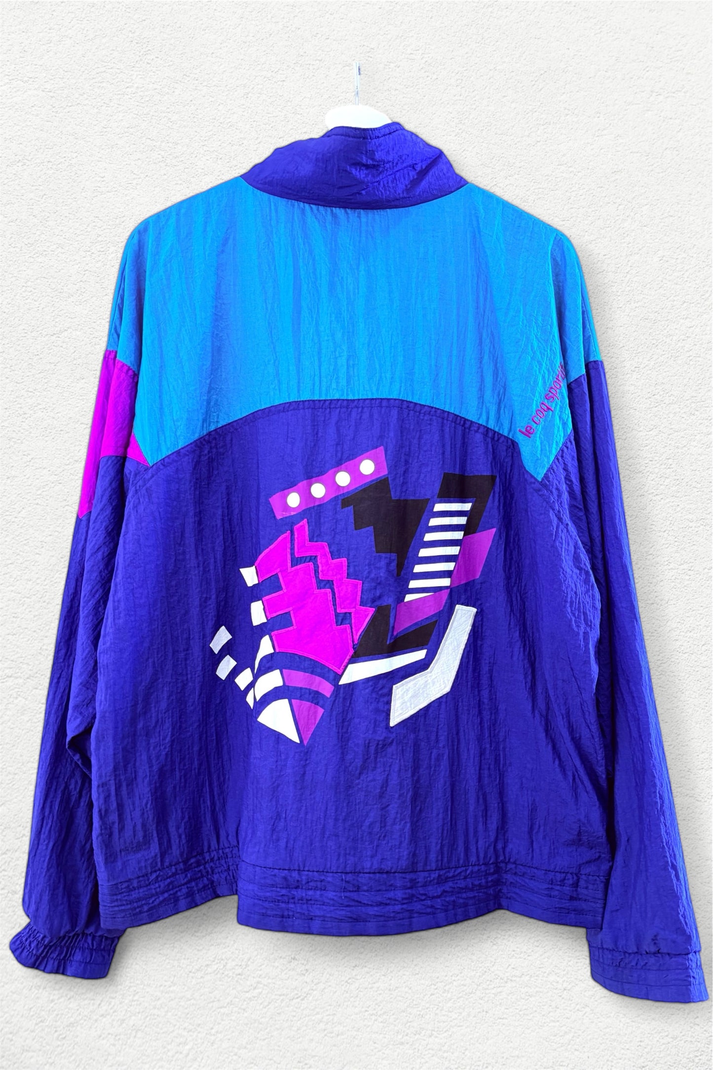 Le Coq Sportif Colour Block Windbreaker 90s France Style - L