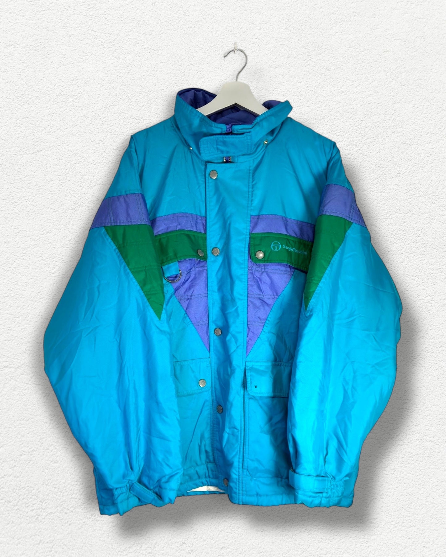 Sergio Tacchini Ski Jacket 90s Colorblock - XL