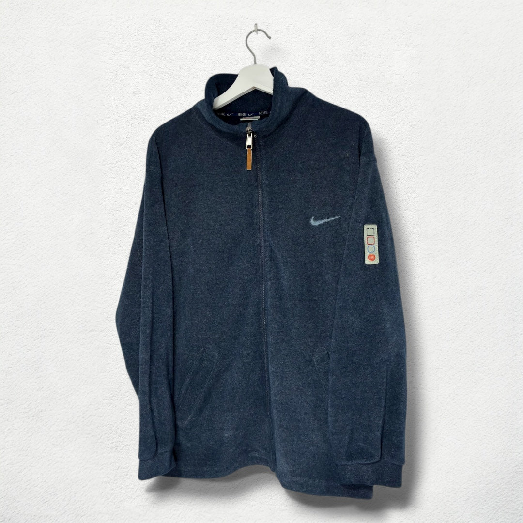 Nike Tech Fleece Zip Jacket - Size S - Vintage 2000s Dark Navy