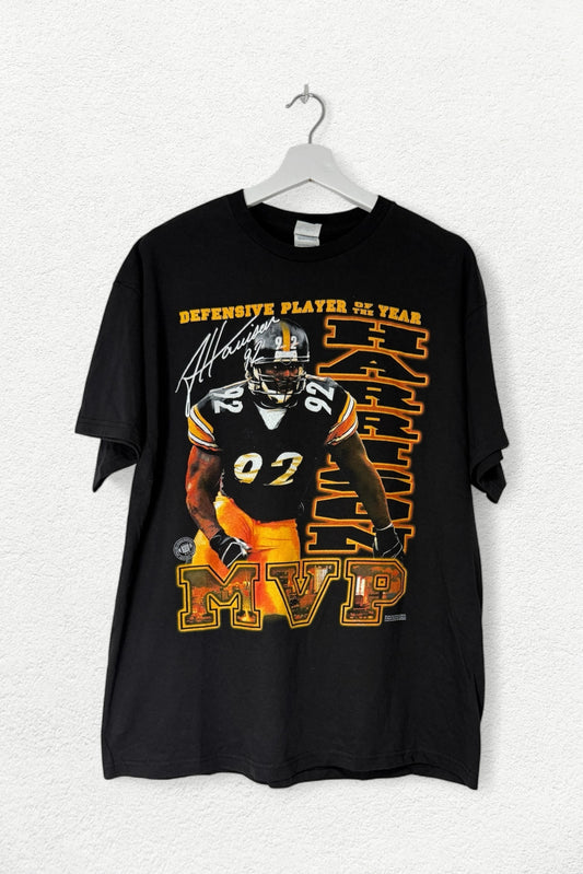 James Harrison NFL MVP Tee – Steelers Graphic Shirt - L
