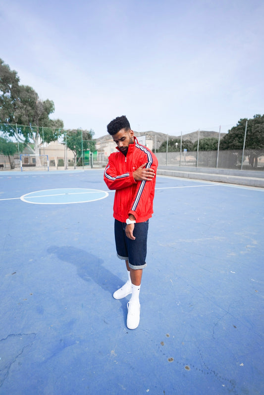 Nike Red Windbreaker Jacket - XL