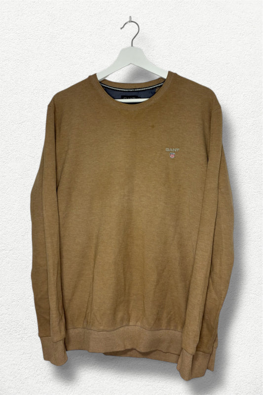 GANT Shield Logo Crewneck – Classic Brown – Size XXL