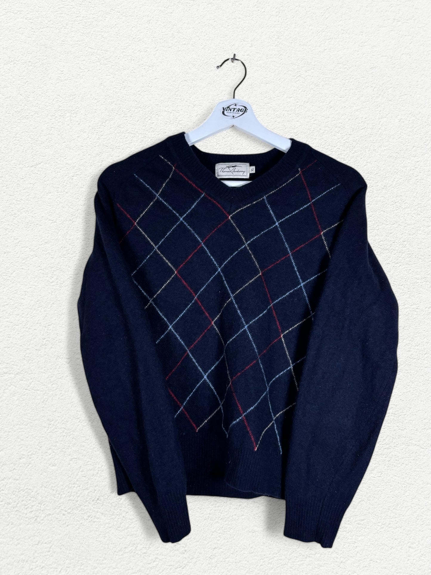 Thomas Burberry V-Neck Sw-
eater - XL