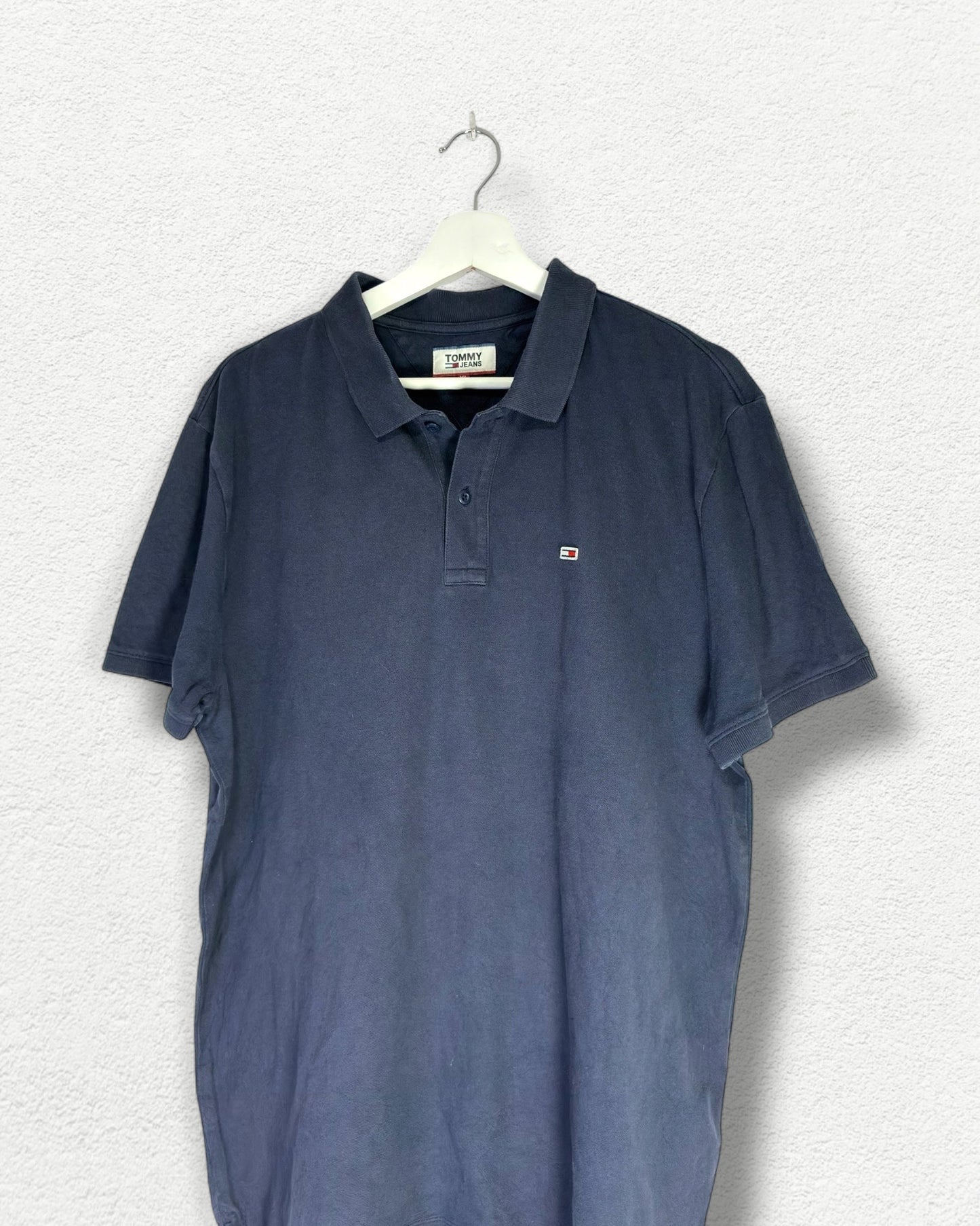 Tommy Hilfiger Polo Shirt - Navy Blue Classic Fit - XL