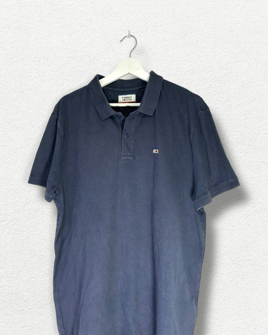 Tommy Hilfiger Polo Shirt - Navy Blue Classic Fit - XL