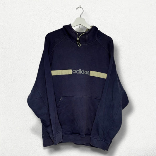 Adidas Hoodie 00s Oversized Navy – Size L