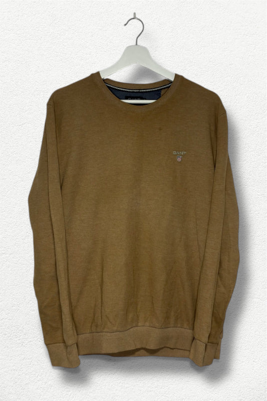 GANT Shield Logo Crewneck – Classic Brown – Size XXL