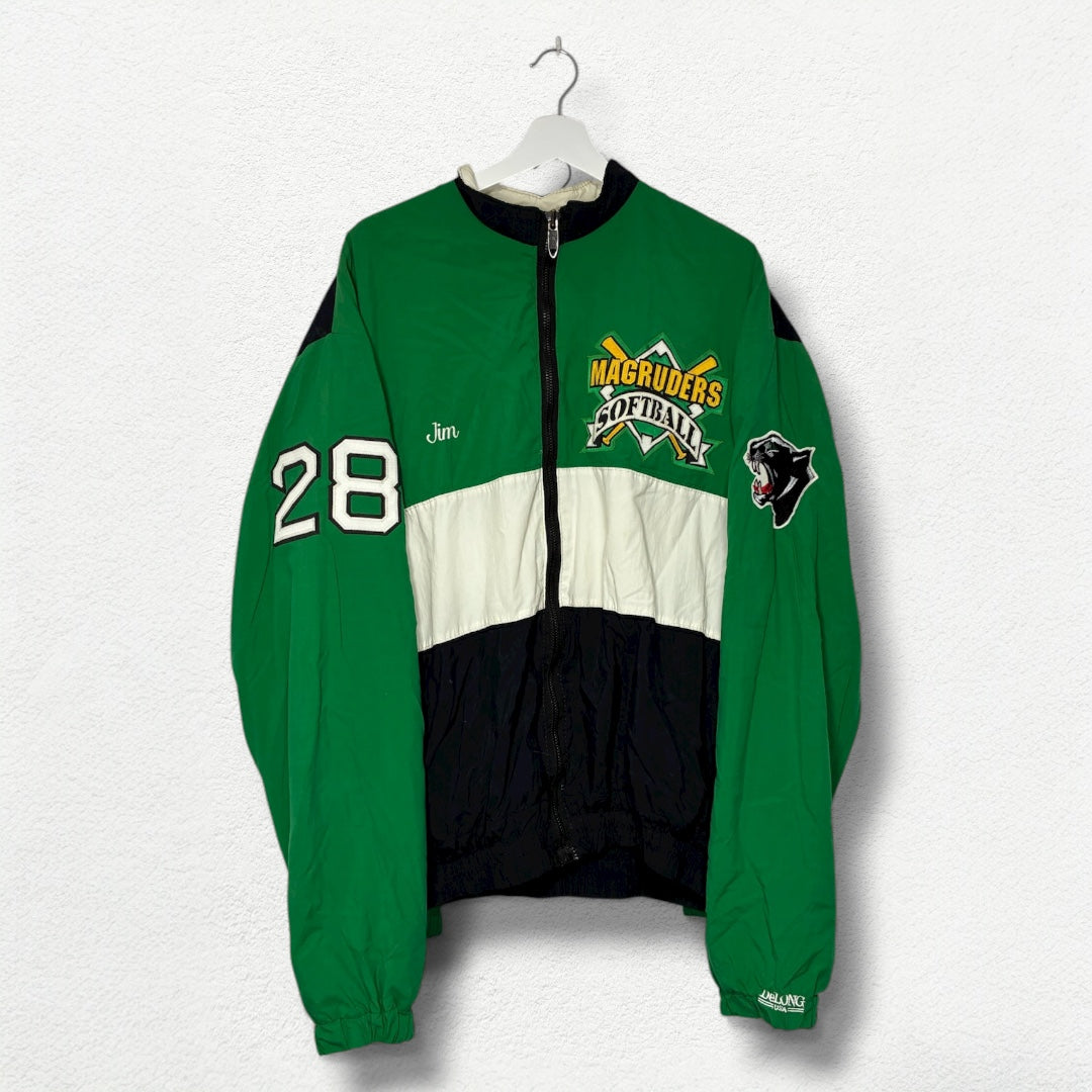 Magruders Softball Jacket - Size XXL - Vintage 90s American Team Style