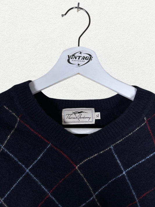 Thomas Burberry V-Neck Sw-
eater - XL