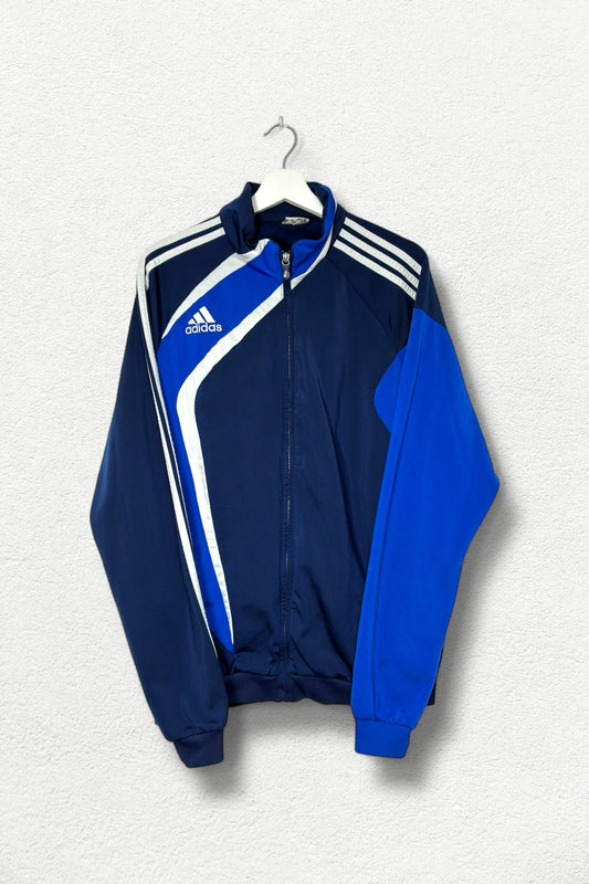Adidas Track Jacket Navy Blue & White - L