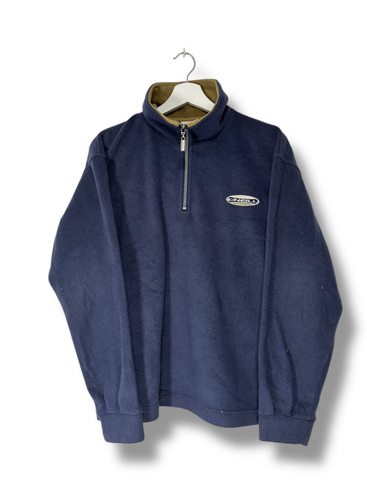 O’Neill Vintage Fleece Quarter Zip Surfwear Pullover - Size L