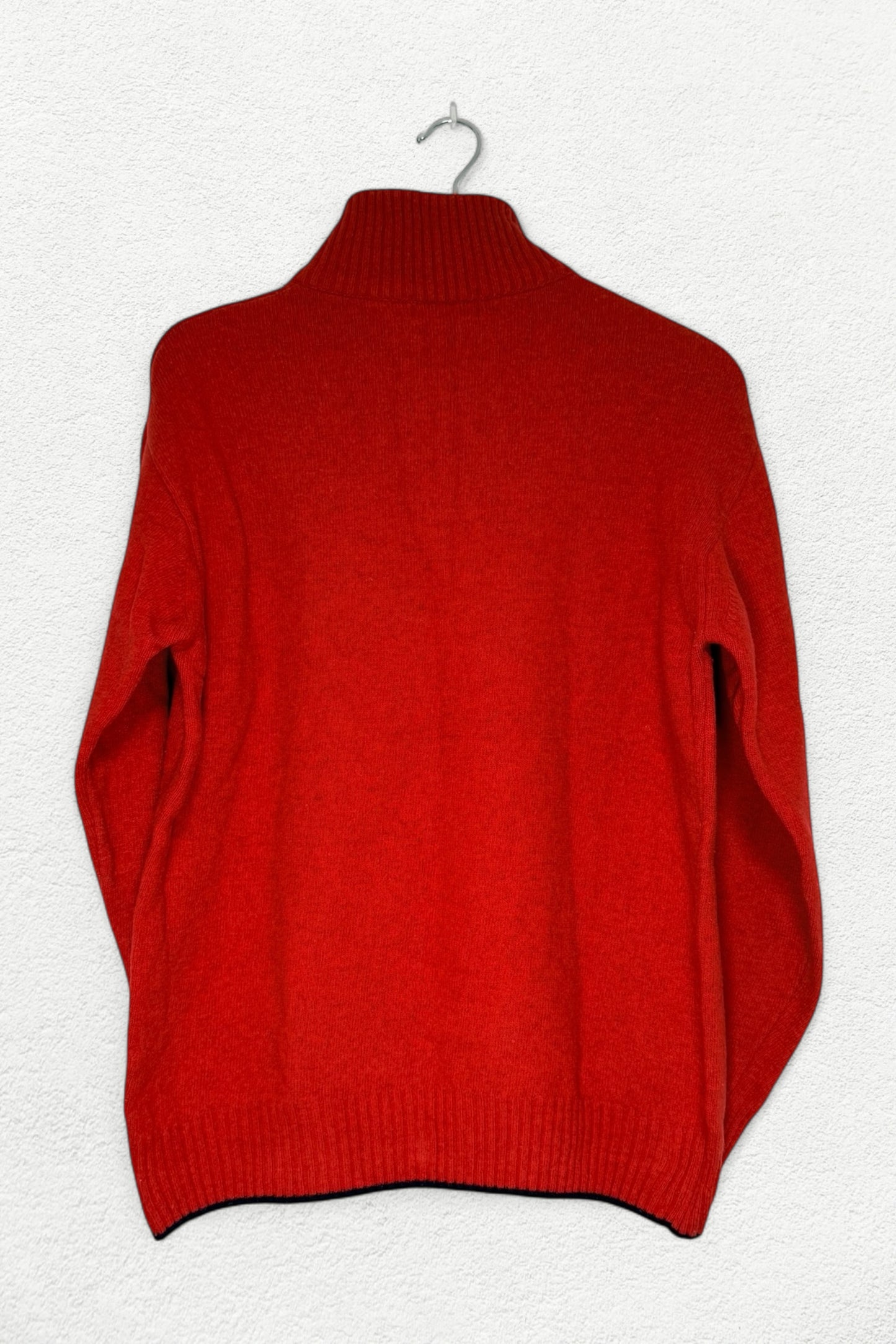 Ralph Lauren Red Half-Zip Sweater – Classic Fit - L