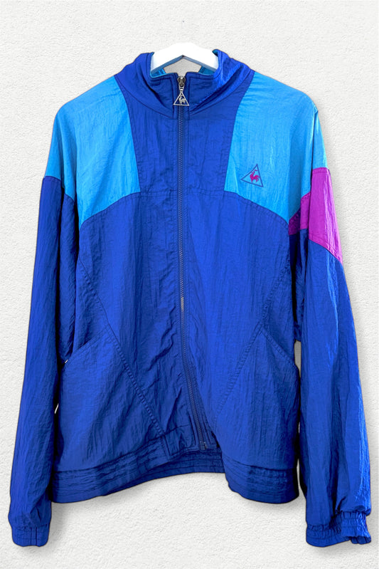 Le Coq Sportif Colour Block Windbreaker 90s France Style - L