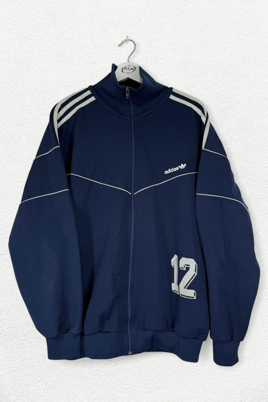 Retro Adidas Track Jacket – Timeless Sportswear Vibes - M