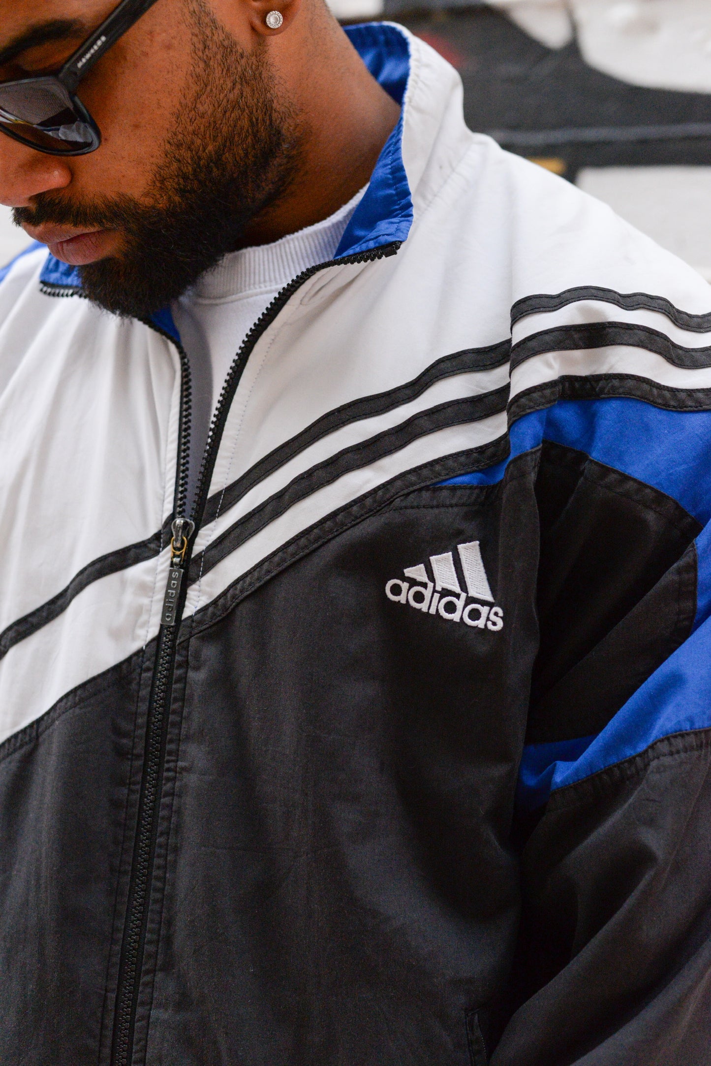 Adidas Windbreaker Jacket - L