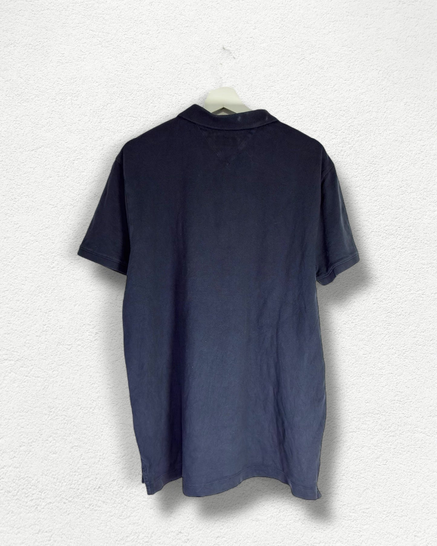 Tommy Hilfiger Polo Shirt - Navy Blue Classic Fit - XL