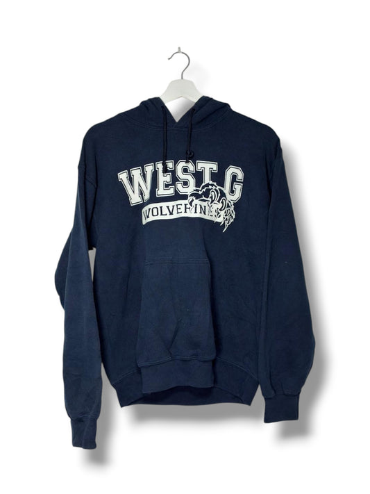 West G Wolverines Hoodie - College Style Navy - Size S