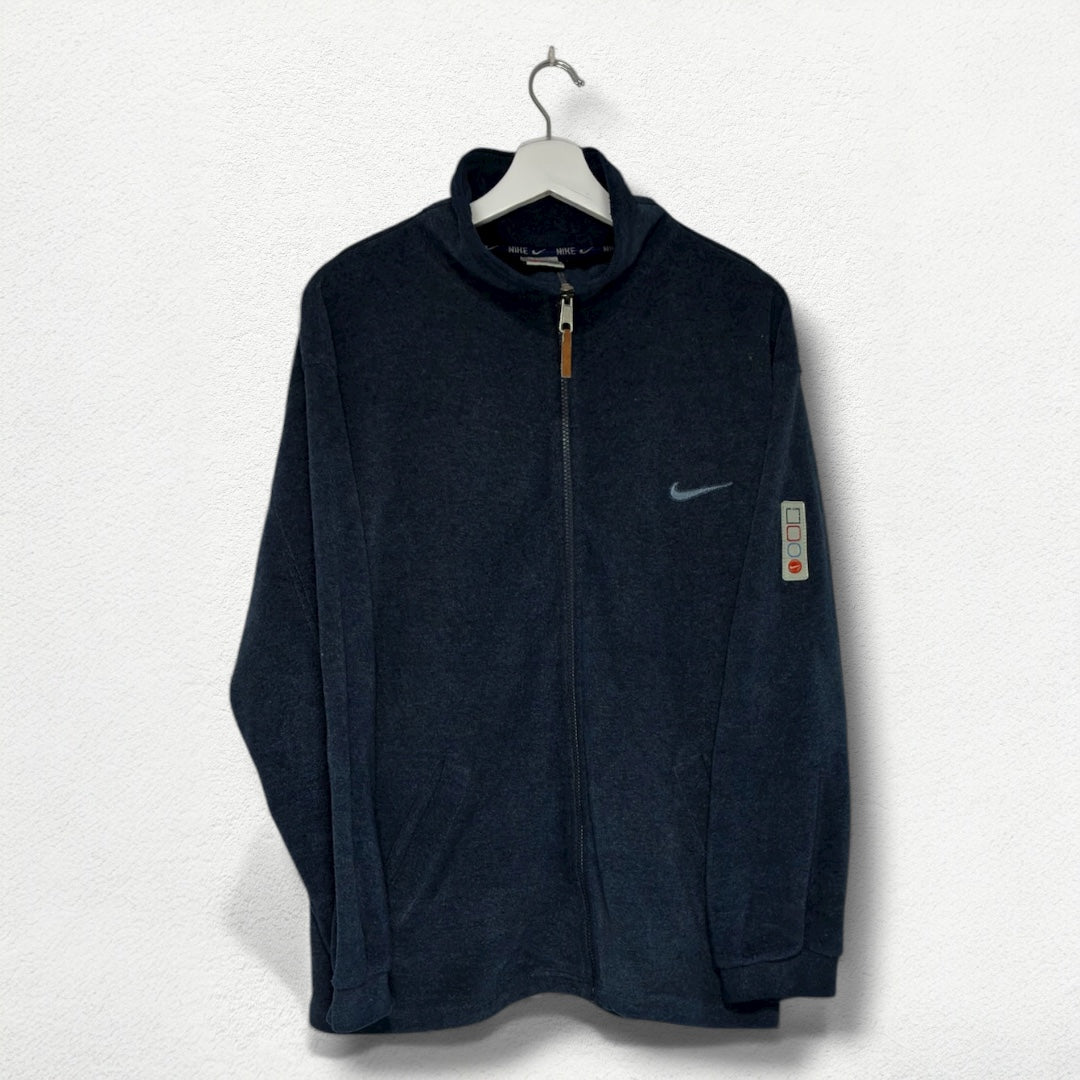 Nike Tech Fleece Zip Jacket - Size S - Vintage 2000s Dark Navy