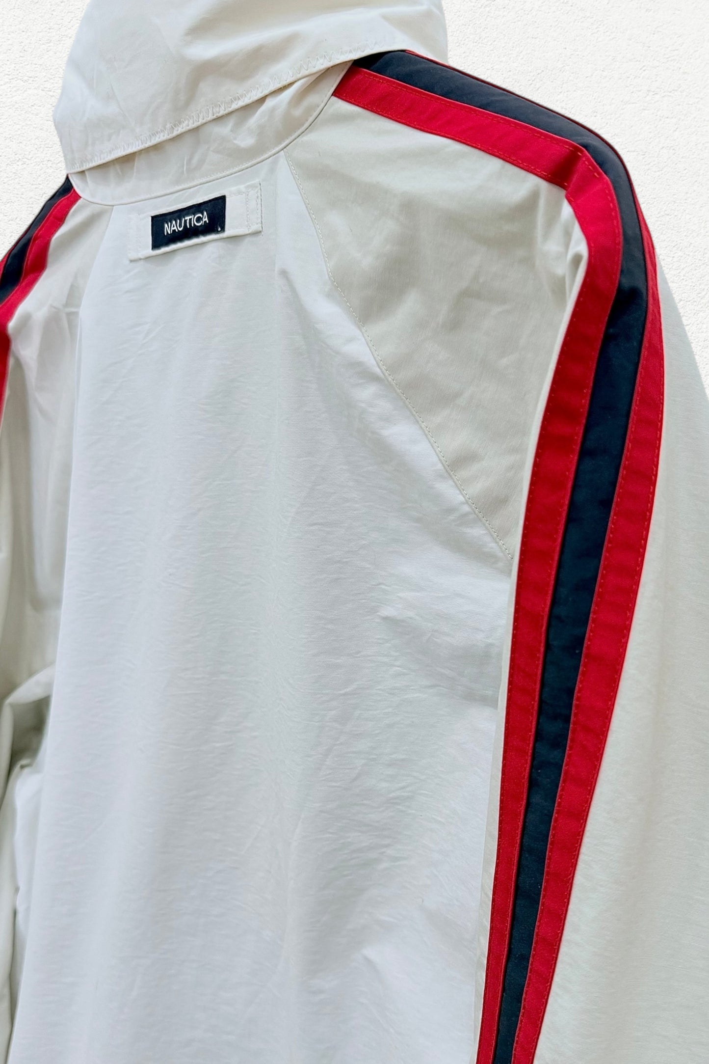 Nautica Audi Invitational Windbreaker White Navy Red - XL