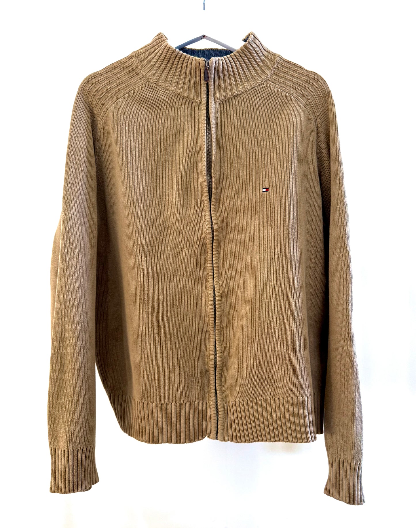 Chaqueta Beige de Punto Tommy Hilfiger