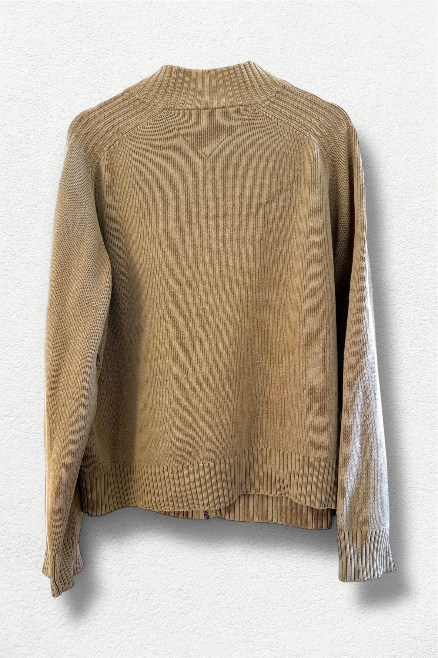 Tommy Hilfiger Zip-Up Knit Essential Beige - L