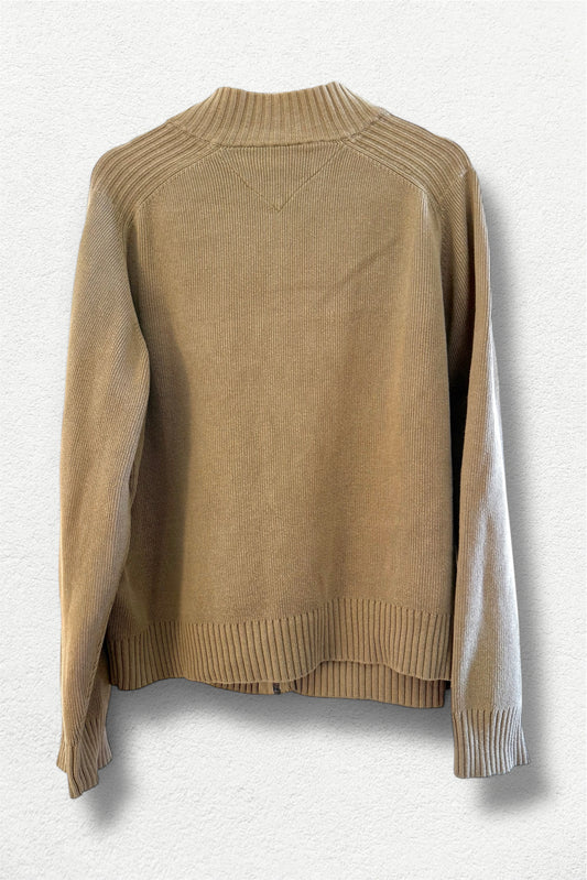 Tommy Hilfiger Zip-Up Knit Essential Beige - L