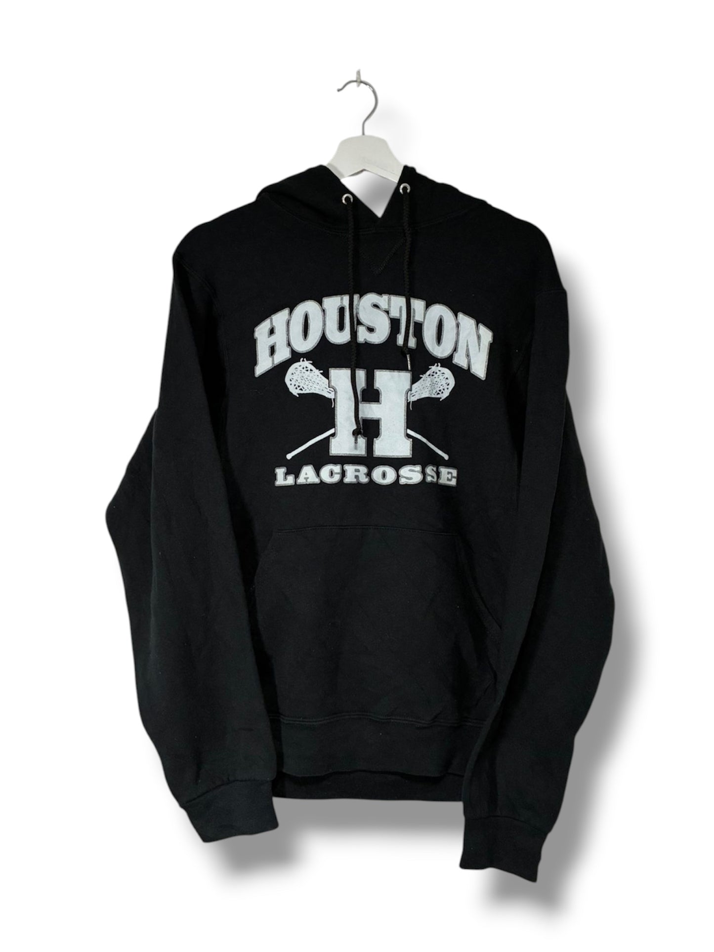 Houston Lacrosse Hoodie Black Size L - USA College Sweatshirt