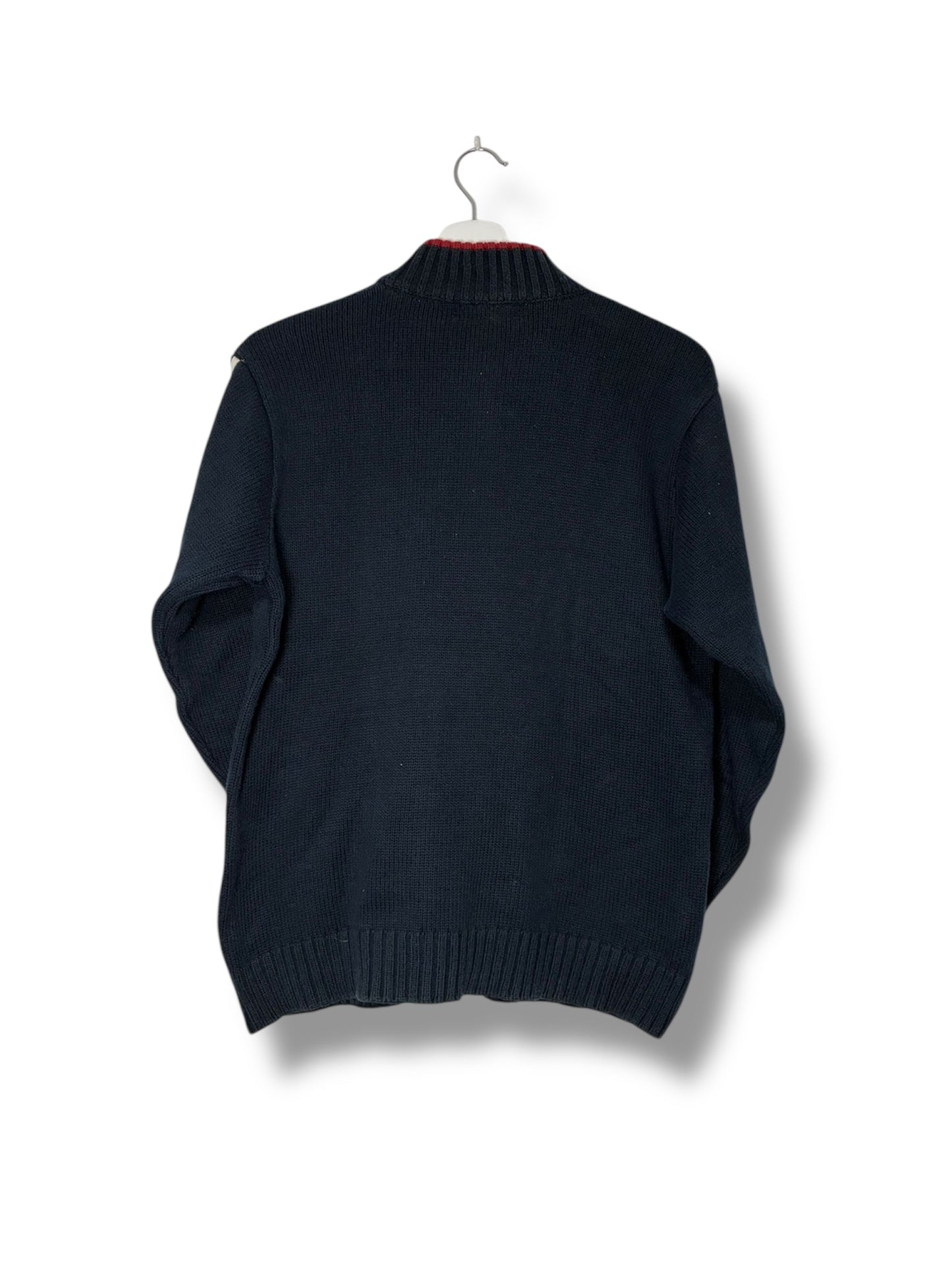 Tommy Hilfiger Knit Half Zip Sweater – Vintage Minimal – Size M